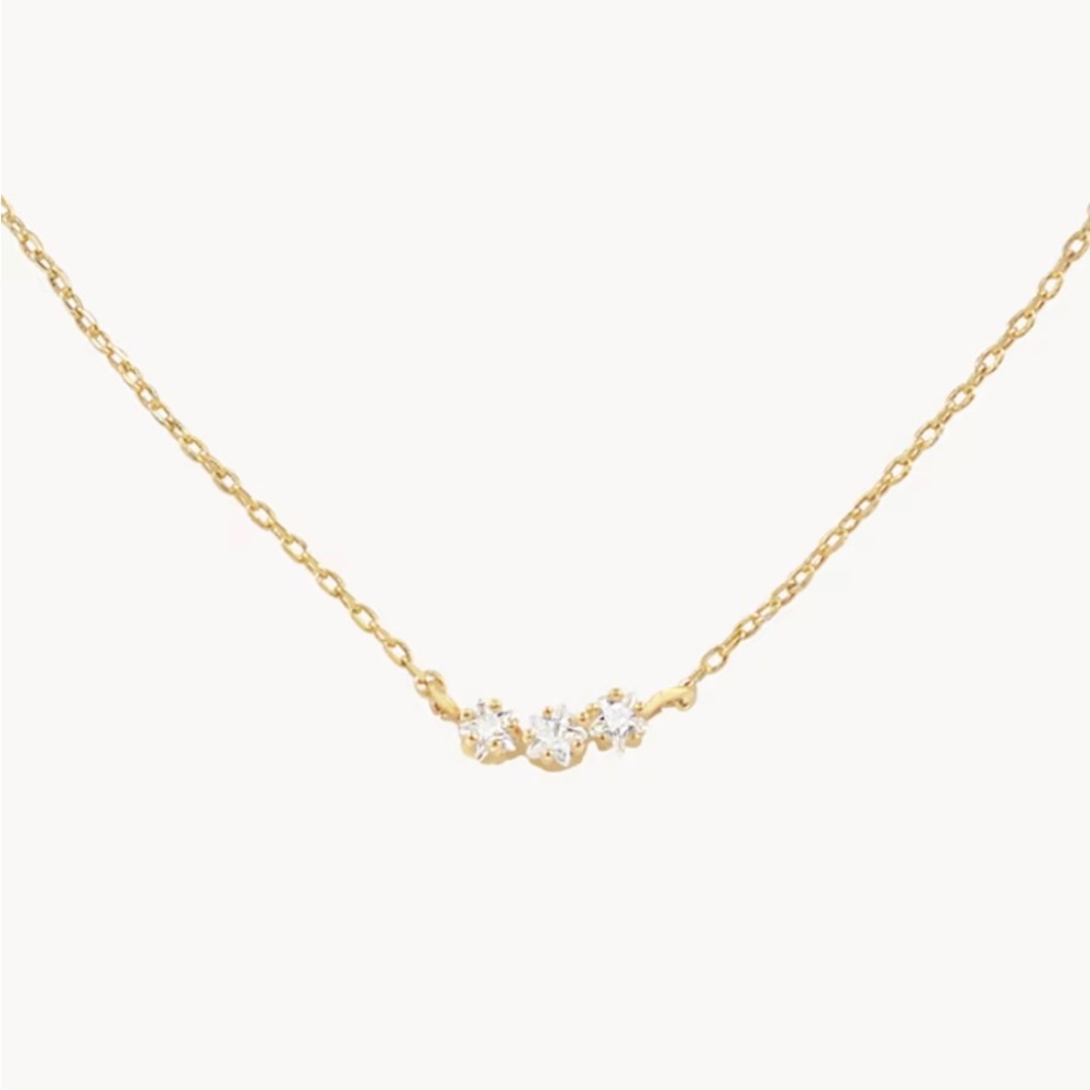 NWT Secret Box Gold Plated CZ Necklace
